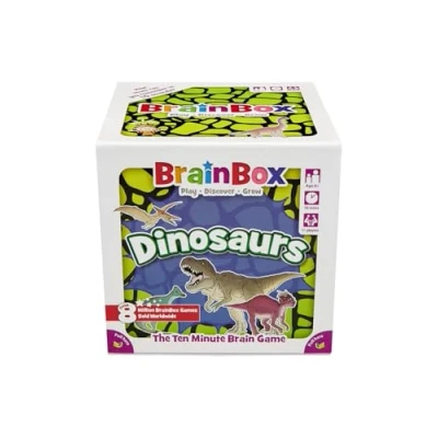 Image de BrainBox Dinosaurs (2022) , Card Game Ages 6+ 1+ Players 10+ Minutes Playing Time