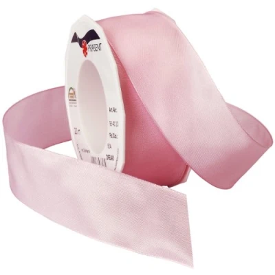 Image de PRÄSENT C.E. Pattberg Dream Ruban Tissu Rose Clair avec Bords en Fil de Fer, 20 m pour des Cadeaux colorés, Largeur 40 mm, décoration, Emballage et Couture