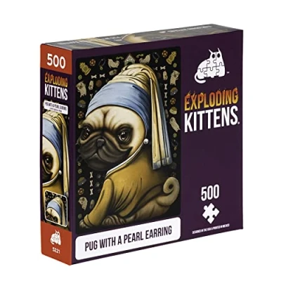 Image de Exploding Kittens Jigsaw Puzzles For Adults The Dreams &amp; Nightmares of a Dog 500 Piece Family Fun Game Night