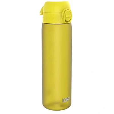 Image de Ion8 Gourde, 500ml, Anti Fuite, Facile à Ouvrir, Verrouillage Sécurisé, Lavable en Lave vaisselle, Sans BPA, Poignée de Transport, S&#039;adapte aux Porte gobelets, Nettoyer, Jaune