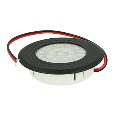 Image de Mini Spot Encastré Led Gradateur Tactile Dimmable On Off DC 12V 2,5W Trou Rond 60mm (NOIR, 3000K)