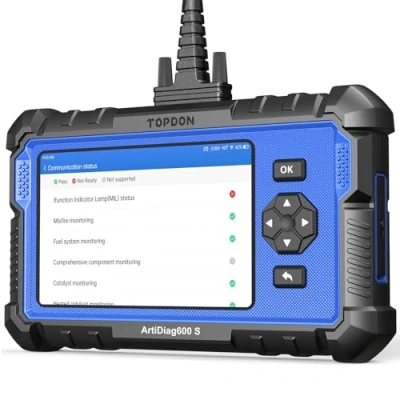 Image de TOPDON OBD2 ArtiDiag600S Appareil de Diagnostic 8 Fonctions Service (réinitialisation d&#039;huile, BMS, ABS, SAS, EPB, DPF, TPMS, régulation l&#039;accélérateur) et 4 Diagnostics du système