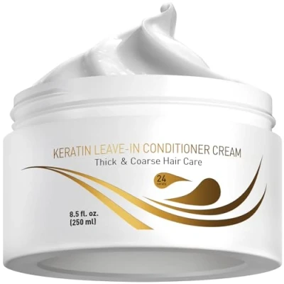 Image de Vitamins apres shampoing cheveux secs et abimés soin leave in demelant bouclés lisses épais Crème a la keratine