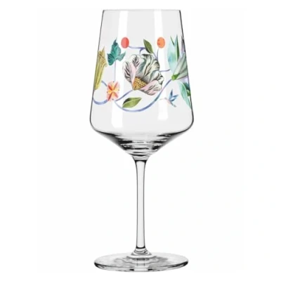 Image de Ritzenhoff 2931008 Verre à apéritif 500 ml série rosée d&#039;été motif n 8 avec illustration de colibri Made in Germany