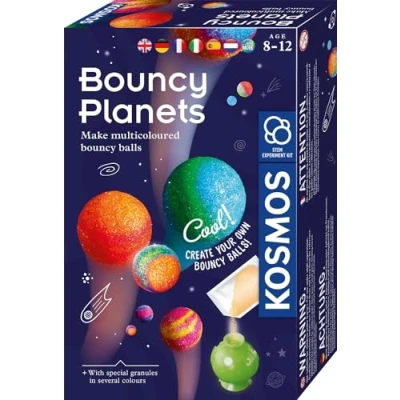 Image de Kosmos 617172 Planètes Flummi, INT, pour fabriquer soi même des balles colorées, Motifs de Couleurs Cool, kit d&#039;expérimentation Enfants à partir 8 Ans, activité Anniversaire d&#039;enfant