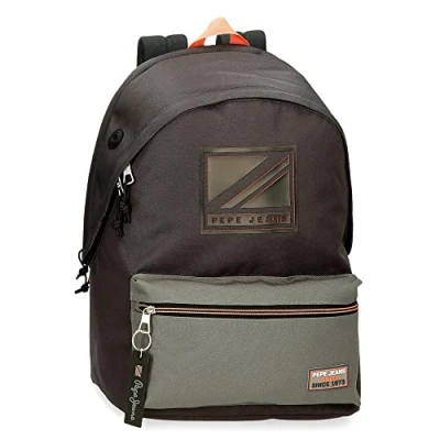 Image de Pepe Jeans Cody Sac à Dos pour Ordinateur Portable Double Compartiment Adaptable sur Trolley 15.6&quot; Noir 31x44x15 cms Polyester 23.87L