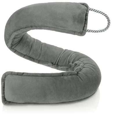 Image de com four® Coupe Vent, Vent Extra Lourd avec Cordon, Efficace, Bonne étanchéité Contre Les Courants d&#039;air et la Perte de Chaleur, paillasson (Gris foncé)