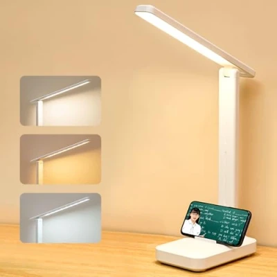 Image de Lampe Bureau de Table Dimmable 3 Modes Couleur Niveaux Luminosit, LED Contrôle Tactile,Protectiondes Yeux,Lampe chevet pour Bureau, chambre à coucher, lecture