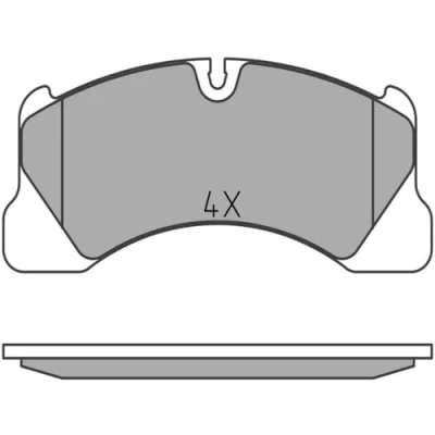 Image de MEYLE 025 250 0717/PD Jeu de plaquettes frein PD Quality Essieu avant préparé pour indicateur d&#039;usure avec tôle anti bruit PORSCHE: Panamera