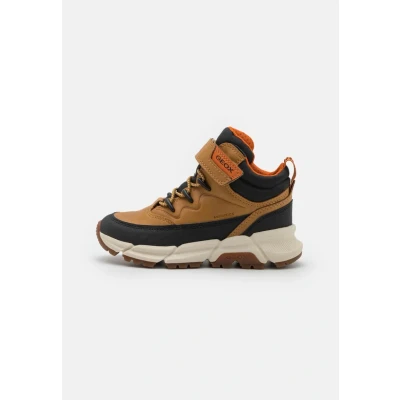 Image de Geox Flexyper PLUS BOY Bottines pour enfants, Taille: 37, Dark yellow/black Imitation cuir/textile