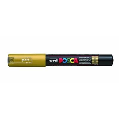 Image de Uni ball Posca Marqueur Pointe Extra Fine Or
