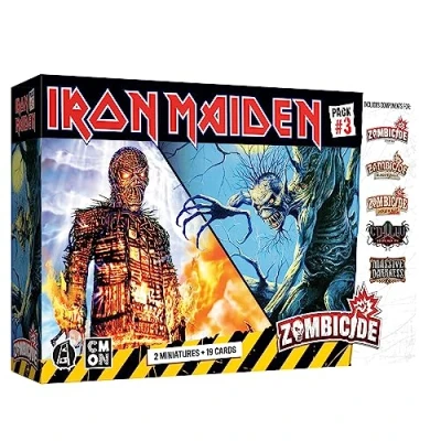 Image de Zombicide Iron Maiden Character Pack #3 Fear of The Dark &amp; Wicker Man Miniatures Jeu de société coopératif à partir 14 ans, 1 6 joueurs, 60 minutes temps jeu, fabriqué par CMON