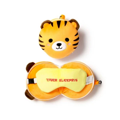 Image de Puckator Coussin Voyage Relaxeazzz Peluché 2 en 1 Tigre, Unique