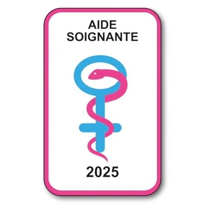 Image de SIGNAL SAFETY Autocollant Sticker Vignette Caducée 2024 pour Pare Brise en Vitrophanie V9 Aide Soignante