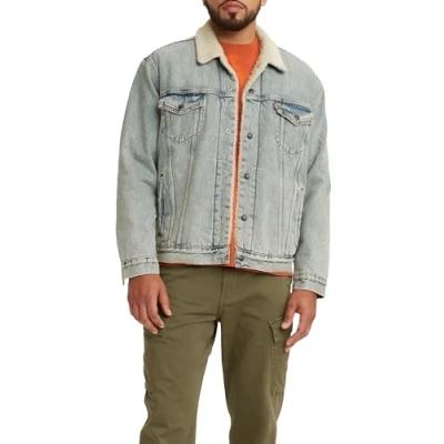 Image de Levi&#039;s Type 3 Sherpa Trucker Veste Homme, Stonebridge, S