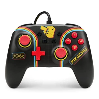 Image de Manette Filaire Améliorée Powera pour Switch Pokémon : Pikachu Arcade