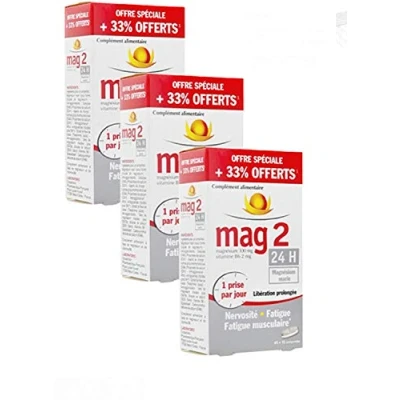 Image de Mag 2 45 Comprimés + 15 Offerts lot de 3 boîtes