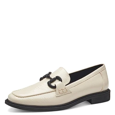 Image de MARCO TOZZI Femme 2 24205 41 Mocassin, Cream Pat CB, 40 EU