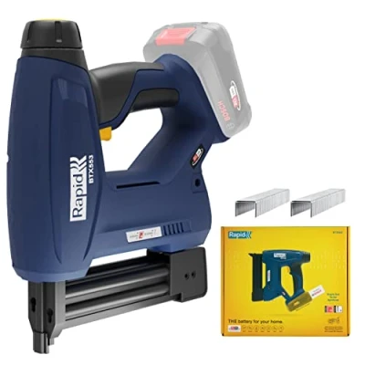 Image de Rapid BTX553 Agrafeuse Murale 18V P4A, Électrique Sans Fil à Batterie pour Agrafes N53 Fin &amp; Pointes N8 Non Incluse (5001509)