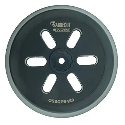 Image de 1 x SabreCut OSSCPB420 150 mm moyennement dur 6 trous pour ponceuse orbitale aléatoire Compatible avec BOSCH GEX AC, TURBO, PEX 420 Medium