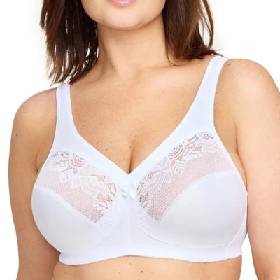 Image de Glamorise Femme Magiclift Minimiseur Sans Armature #1003 Soutien Gorge, Blanc, 110C EU