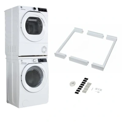 Image de CARE + PROTECT Kit de superposition universel, pour superposer un lave linge et sèche linge, gain place, grande sécurité, facile à installer, compatible toutes marques d&#039;éléctroménager