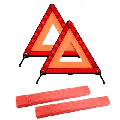Image de Triangles de signalisation pour Auto,Triangle Presignalisation Homologue Ce,Euro Triangle d&#039;avertissement Véhicules à Moteur Sécurité Rouge