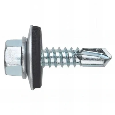 Image de INDEX ABE185563 Tornillo autotaladrante de cabeza hexagonal con arandela vulcanizada acero EPDM (5,5 x 63 P18, 250 uds.)