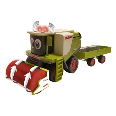 Image de Happy People Claas Kids Lexion 34542 Moissonneuse batteuse + remorque de Coupe avec véhicule Lumineux et sonore, Vert