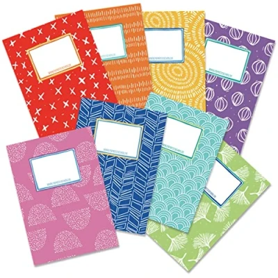 Image de Papierdrachen 8 couvertures de cahier en papier haute qualité pour enfants DIN A5 motif arc ciel protège idéal l&#039;école couverture 250g/m² set numéro 11