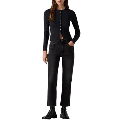 Image de Levi&#039;s 725 Authentic KICK BOOT Jean bootcut, Femme, Taille: 34x29, Black denim