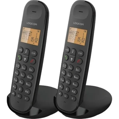 Image de Téléphone Fixe sans fil Duo Logicom Iloa 250 Noir