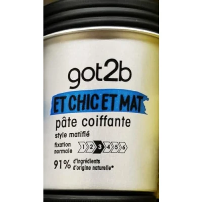 Image de SCHWARZKOPF Pâte Coiffante Matifiante Got2b et Chic Mat 100 ml