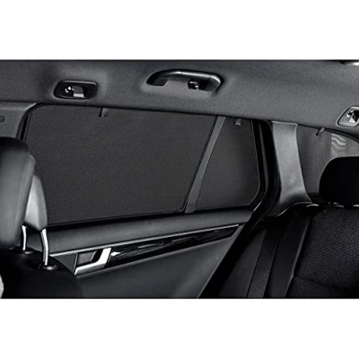 Image de CAR SHADES Set de Compatible avec Audi A1 Sportback (GBA) 2018 &amp; City Carver (GBH) 2019 (4 pièces), Noir