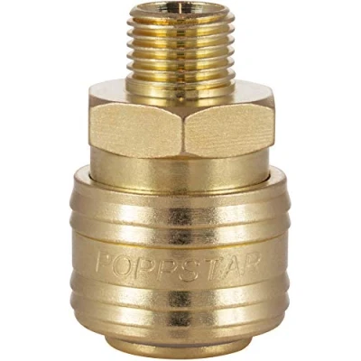 Image de Poppstar Raccord rapide pour air comprimé DN 7,2 avec filetage extérieur de 1/4 pouce le raccordement l&#039;air