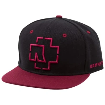 Image de Rammstein Snapback Logo Schwarz Noir, Produit Officiel du Groupe
