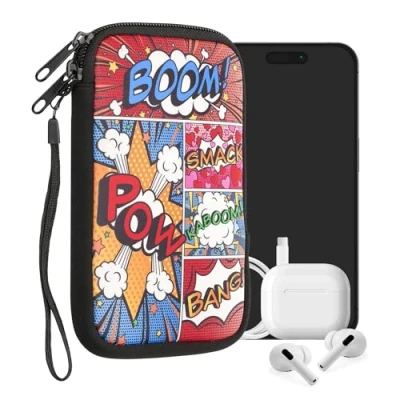 Image de kwmobile Housse de Protection pour Smartphone L 6,5&quot; Sacoche Téléphone Portable en Néoprène Pop Art Multicolore