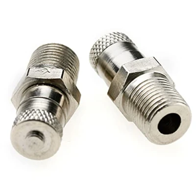 Image de eMagTech 2pcs 1/8&quot; BSP Schrader Valve Reservoir Compresseur de Roue 25mm 500 PSI 35 Bar Remplacement