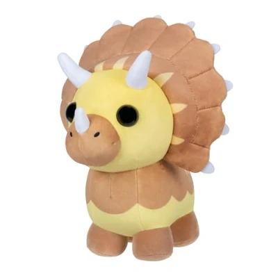 Image de Adopt Me! AME0101 20 cm Peluche officielle Tricératops avec code de jeu, Triceratops
