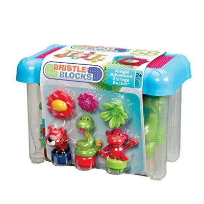 Image de Bristle Blocks BA3067Z Jeu de Construction 1er âge Blocs 58 Pièces Animaux la Jungle