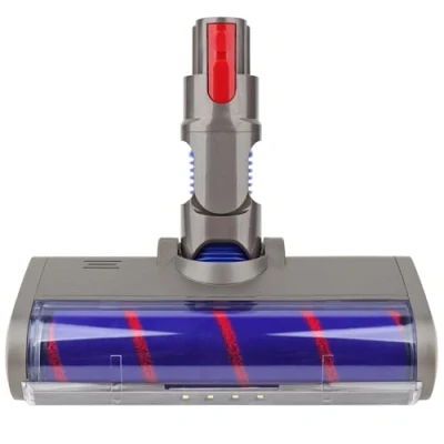 Image de Tête de Nettoyage à Rouleau Souple Remplacement pour Dyson V7 V8 V10 V11 V15 Aspirateurs sans Fil, Accessoire Brosse Plancher avec Phares LED