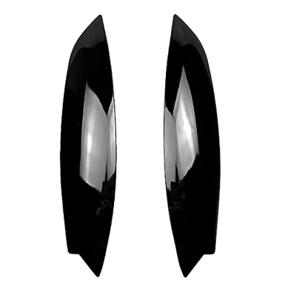 Image de Noir Phares Sourcils Paupières Couverture Cils Tête Lumière Lampe Autocollants pour Golf 5 R32 MK5 2005 2006 2007