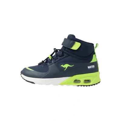 Image de Kangaroos KX Hydro Baskets montantes pour enfants, Taille: 40, Dark navy/lime Matière synthétique / textile