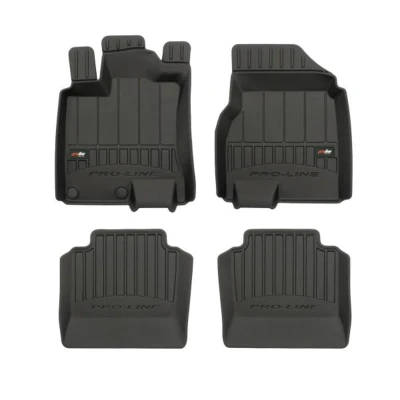 Image de FROGUM 3D407268 Ensemble de tapis sol Caoutchouc avant et arrière 4 noir NISSAN: Qashqai / Qashqai+2 I