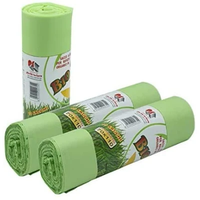 Image de VIRSUS Lot de 100 sacs poubelle biodégradables et compostables 70 x 110 cm (110 litres)