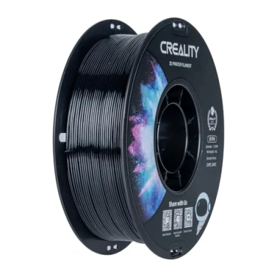 Image de Creality CR TPU Filament 1.75mm (Noir), 1KG Bobine de Haute Résilience, Matériau Adhésif Doux Élastique, pour Imprimante 3D FDM