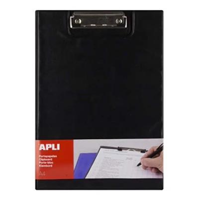 Image de Apli 17204 Porte blocs avec rabat noir A4