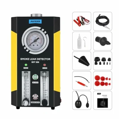Image de AUTOOL Nouveau SDT206 Détecteur de Fuite Fumée Carburant Système EVAP Voiture 12V, Testeur Tuyau Automobile avec 2 Modes &amp; Débit Réglable pour Véhicule Moto Bateau Camion