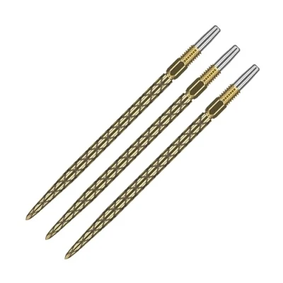 Image de Target Darts Swiss Points, Diamond Pro Point Dart Tips (Lot de 3 Pointes) 26MM, Or Changez Les Pointes fléchettes, Accessoires fléchettes Professionnels