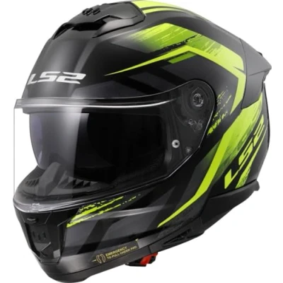 Image de LS2, Casque Moto Intégral STREAM II FURY Gloss Black H V Yellow, S